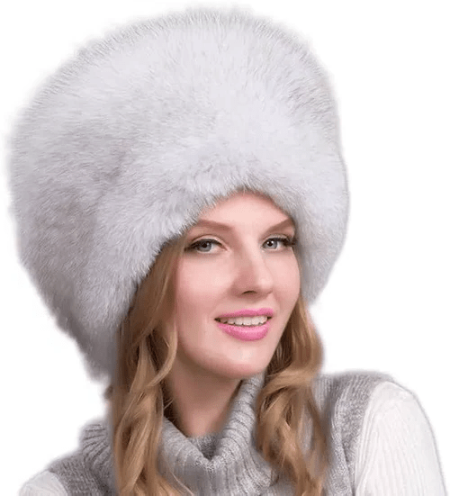 Cappello invernale FurLuxe Natural Reinfell | Cappello di pelliccia spessa con paraorecchie per uno stile elegante quando fa freddo