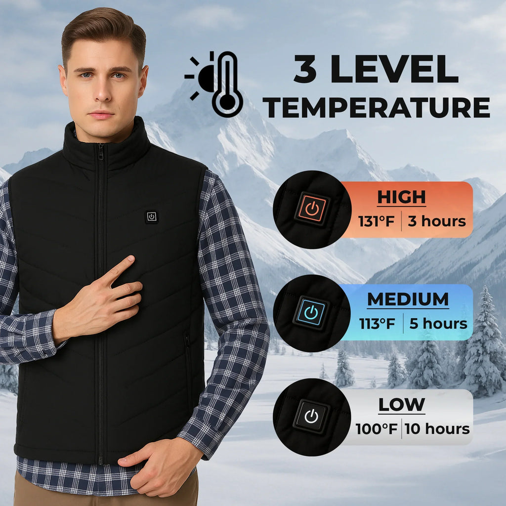 Gilet riscaldato a nove zone leggero per esterni Autunno 2025 Calore
