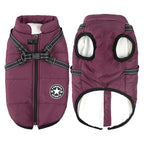 Cappotto Invernale 3-in-1 per Cani con Pettorina | Imbottito, Impermeabile e Antivento