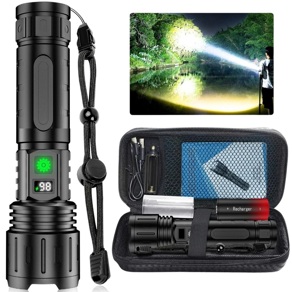 Torcia Tattica Ultra Potente 100.000 Lumen