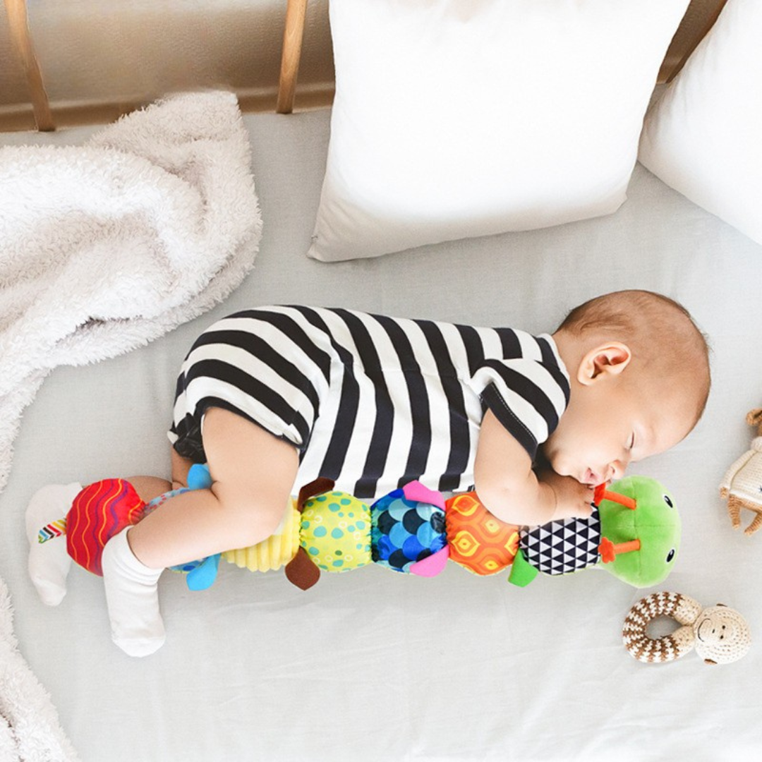 Bruco Interattivo Musicale – Giocattolo Educativo in Peluche per Neonati e Prima Infanzia