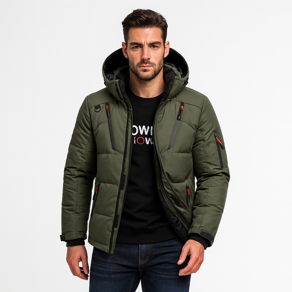Parka invernale da uomo Nordfall – trapuntata, con pile, antivento e impermeabile