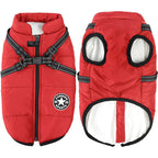 Cappotto Invernale 3-in-1 per Cani con Pettorina | Imbottito, Impermeabile e Antivento