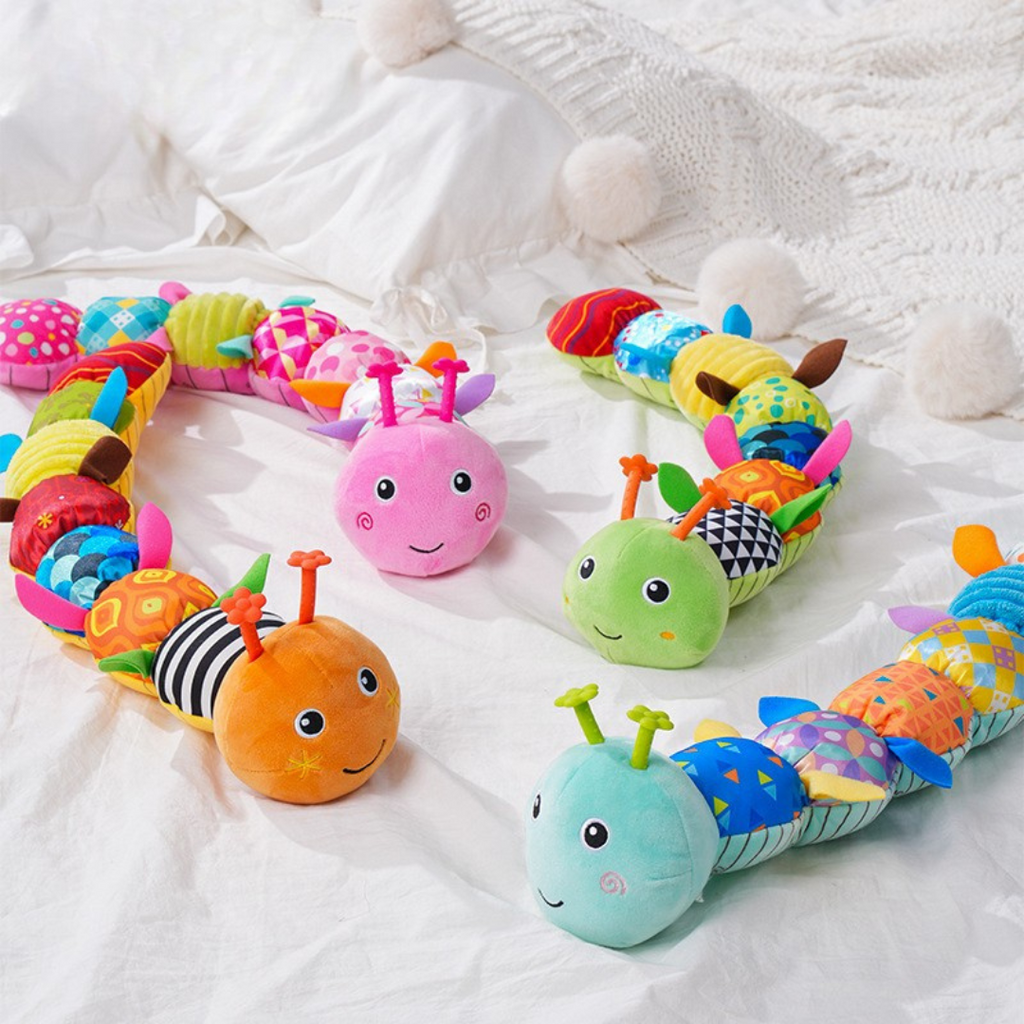Bruco Interattivo Musicale – Giocattolo Educativo in Peluche per Neonati e Prima Infanzia