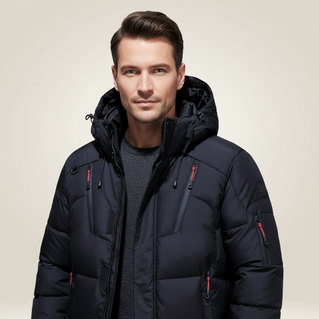 Parka invernale da uomo Nordfall – trapuntata, con pile, antivento e impermeabile