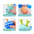 Bruco Interattivo Musicale – Giocattolo Educativo in Peluche per Neonati e Prima Infanzia