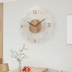 Orologio da parete minimalista in legno – stile scandinavo, 30 cm