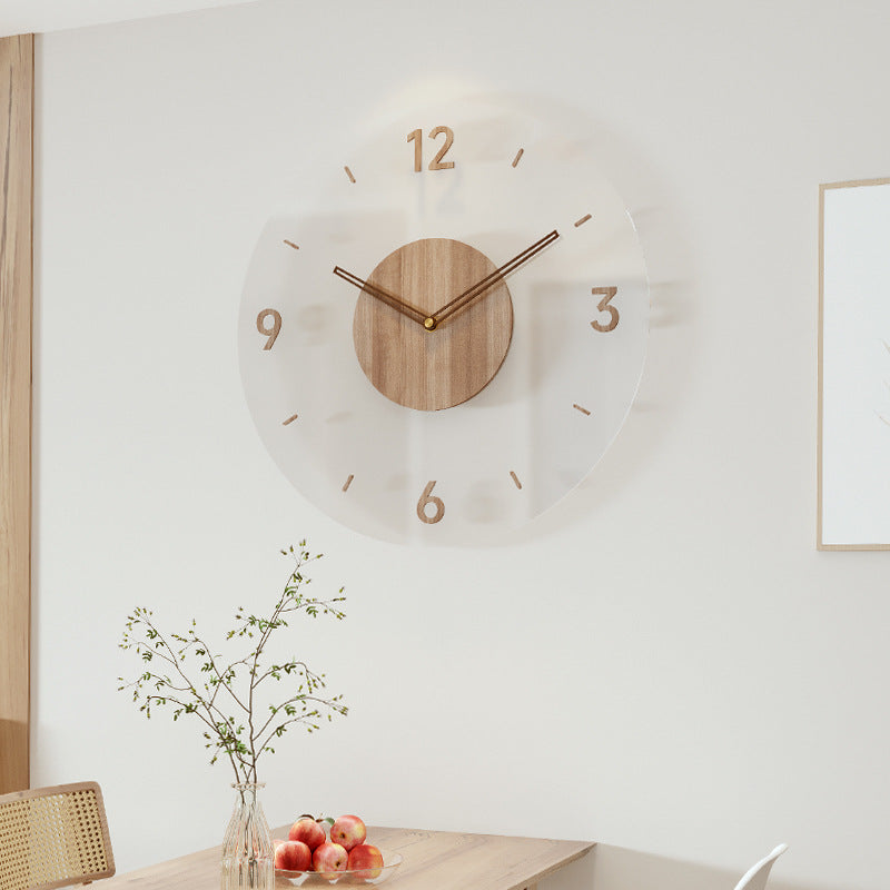 Orologio da parete minimalista in legno – stile scandinavo, 30 cm