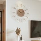 Orologio da parete minimalista in legno – stile scandinavo, 30 cm