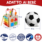 MINDBLOX – Cubo di Apprendimento Montessori in Legno 8 in 1 per Bambini Piccoli con Giochi Educativi