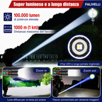 Torcia Tattica Ultra Potente 100.000 Lumen