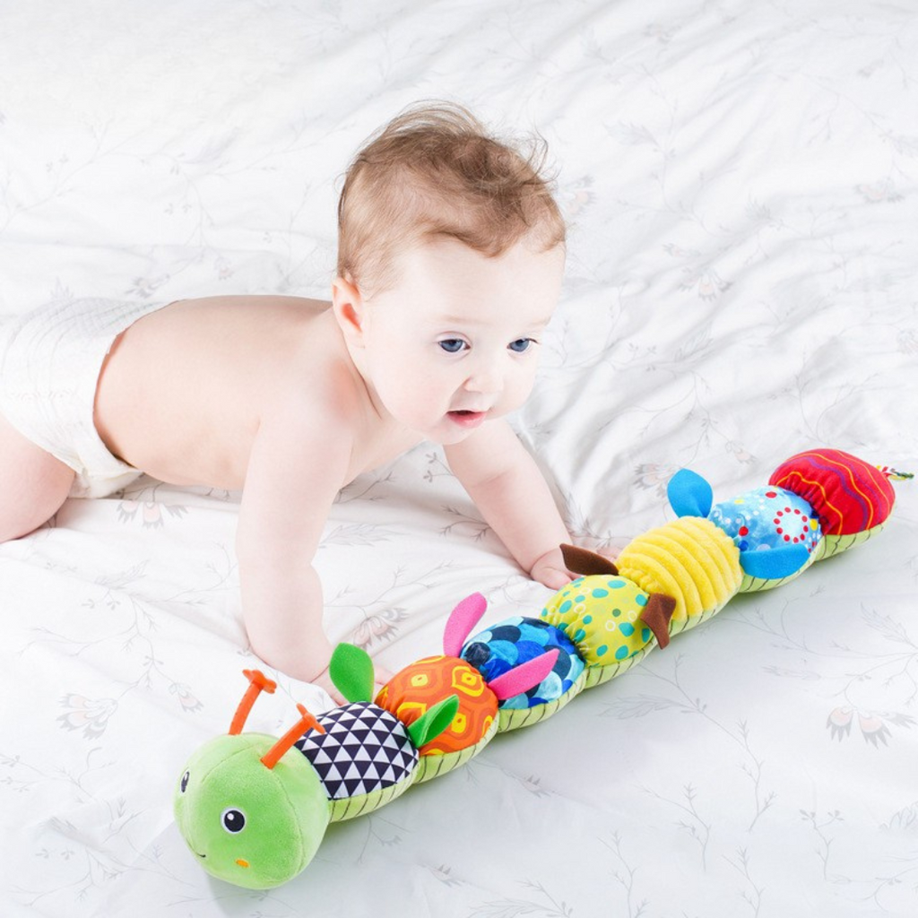 Bruco Interattivo Musicale – Giocattolo Educativo in Peluche per Neonati e Prima Infanzia
