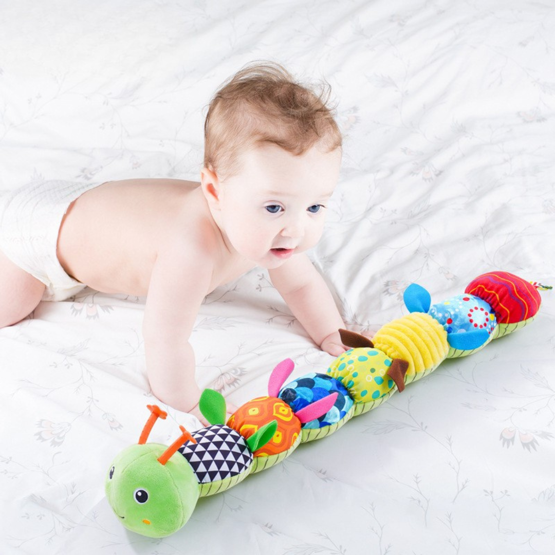 Bruco Interattivo Musicale – Giocattolo Educativo in Peluche per Neonati e Prima Infanzia