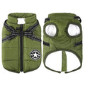 Cappotto Invernale 3-in-1 per Cani con Pettorina | Imbottito, Impermeabile e Antivento