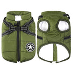 Cappotto Invernale 3-in-1 per Cani con Pettorina | Imbottito, Impermeabile e Antivento