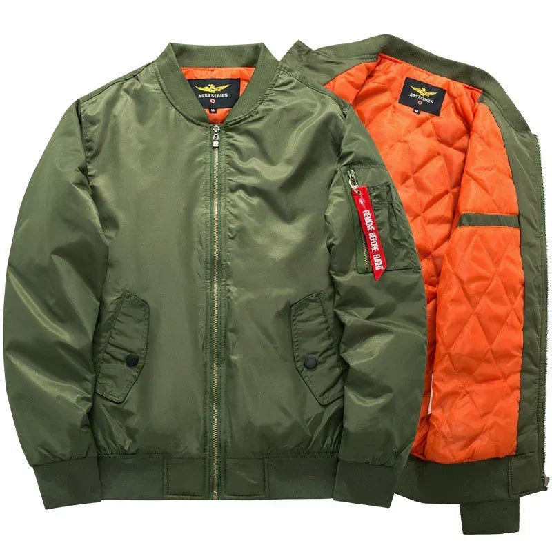 Giacca bomber da uomo con imbottitura trapuntata