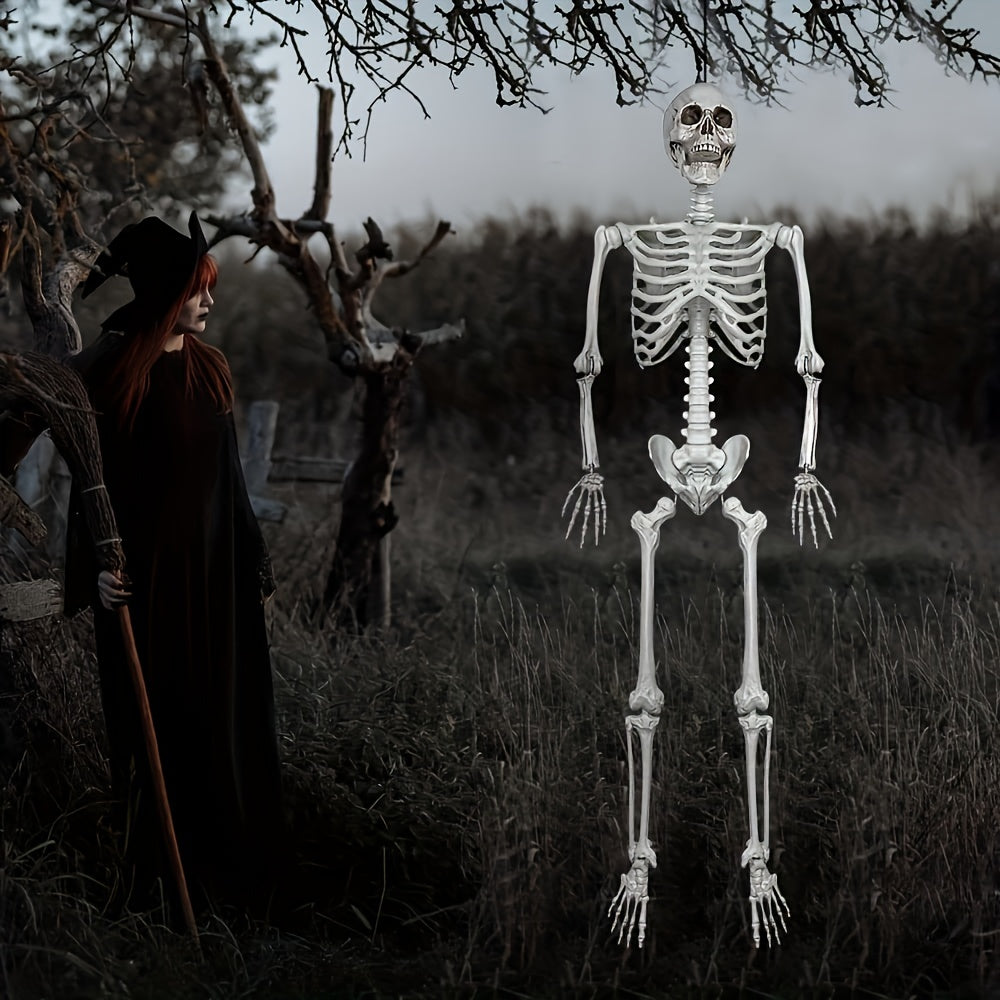 Halloween Deko Lebensgroßes Skelett Figur Kunststoff