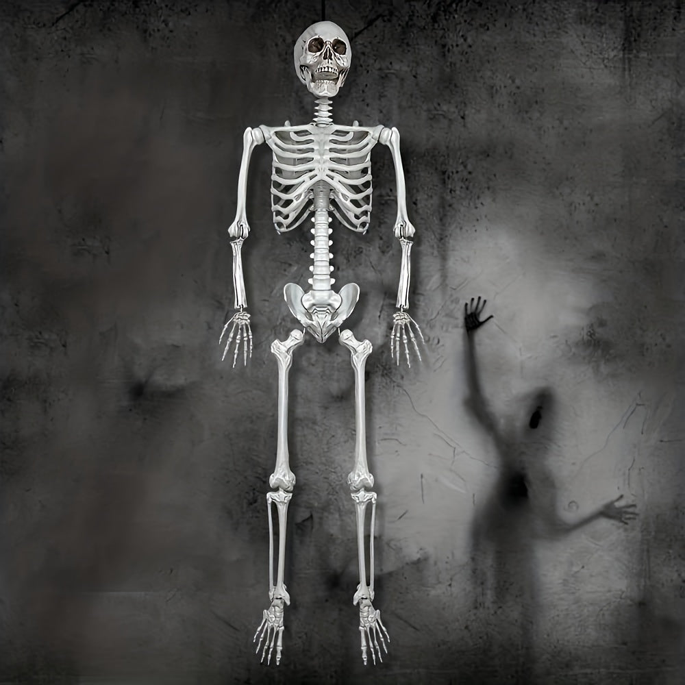 Halloween Deko Lebensgroßes Skelett Figur Kunststoff