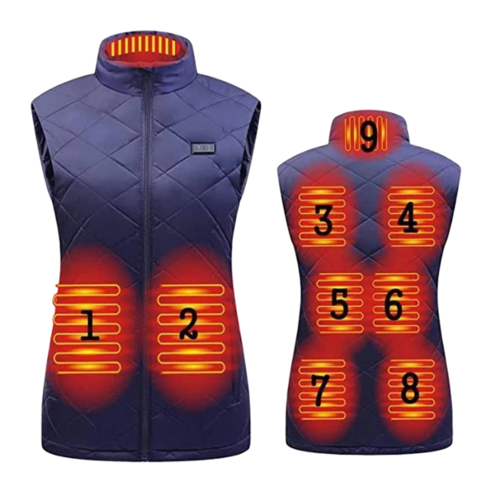 Gilet Riscaldato da Donna Riscaldamento Elettrico per Esterno Inverno