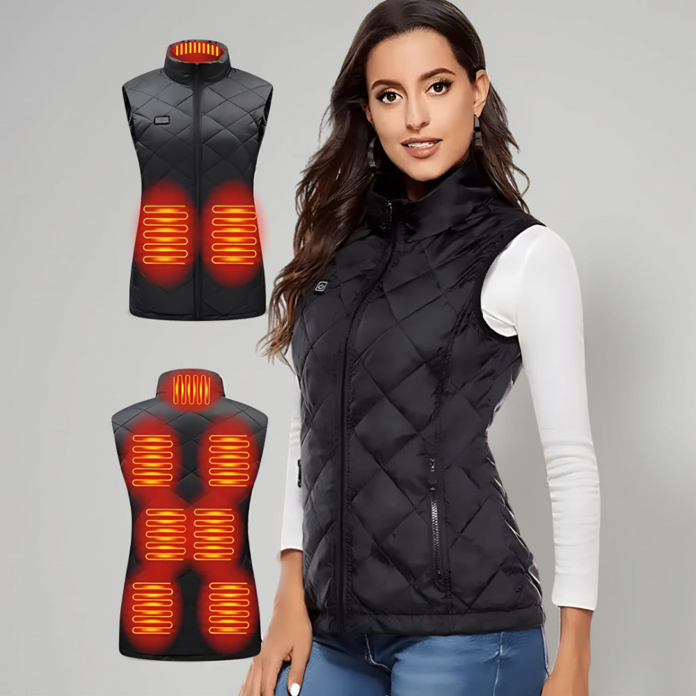 Gilet Riscaldato da Donna Riscaldamento Elettrico per Esterno Inverno