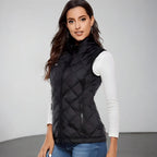 Gilet Riscaldato da Donna Riscaldamento Elettrico per Esterno Inverno