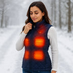 Gilet Riscaldato da Donna Riscaldamento Elettrico per Esterno Inverno