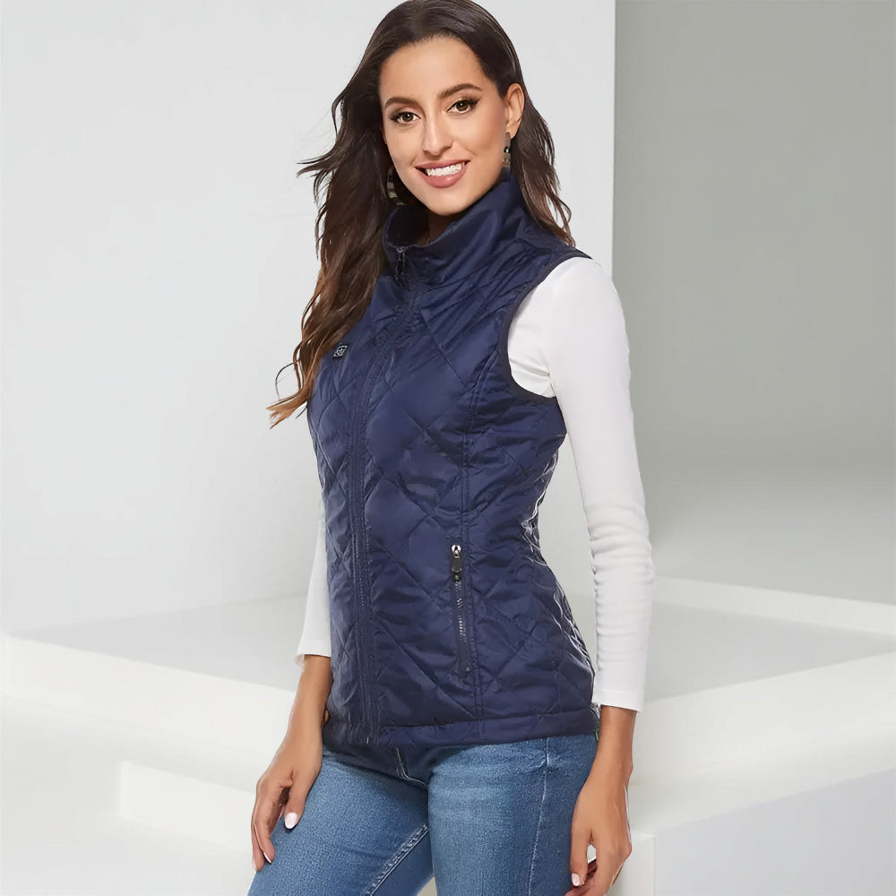 Gilet Riscaldato da Donna Riscaldamento Elettrico per Esterno Inverno
