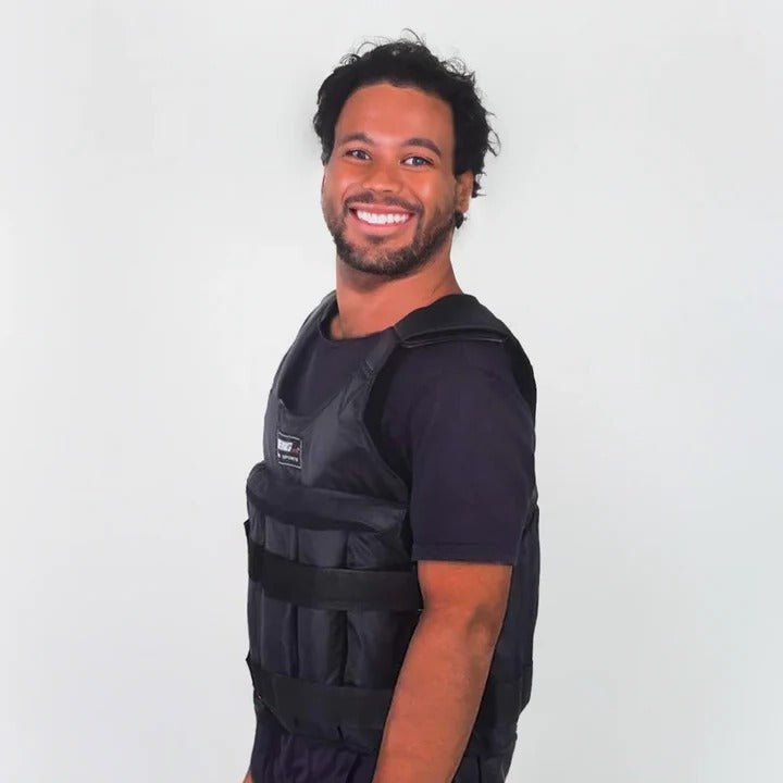 Gilet zavorrato unisex regolabile da allenamento da 50 kg
