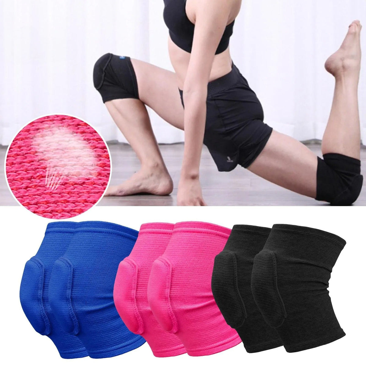 Ginocchiere imbottite per allenamento, yoga e faccende domestiche