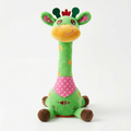 Giocattolo di peluche interattivo Giraffa che canta, compagno musicale per bambini