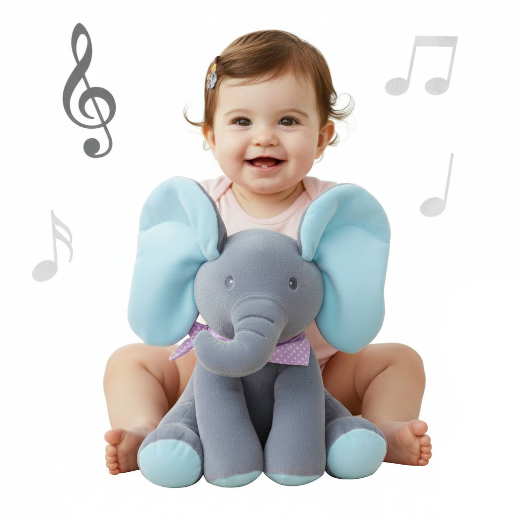Giocattolo elefante parlante Peek a boo