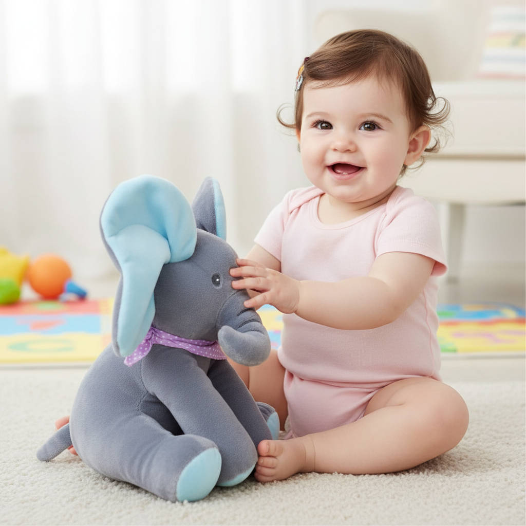 Giocattolo elefante parlante Peek a boo
