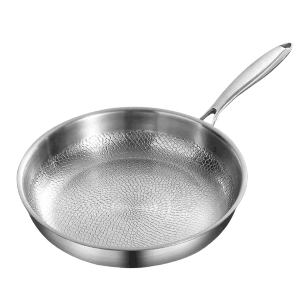 Padella in titanio per induzione – Martellata, Resistente ed Elegante