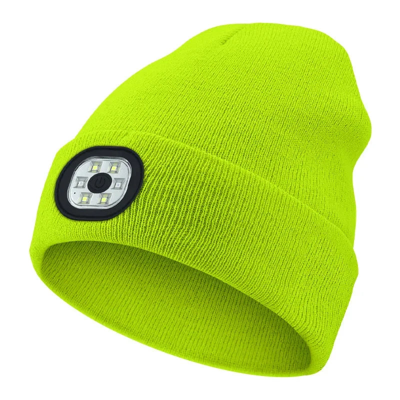 Cappello a cuffia LED ricaricabile per l'inverno