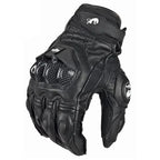 Guanti da moto RidePro Carbon | Antivento e impermeabili | Compatibili con touchscreen | Protettori in vera pelle | Per 