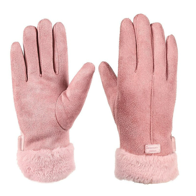 Guanti invernali da donna touchscreen caldi
