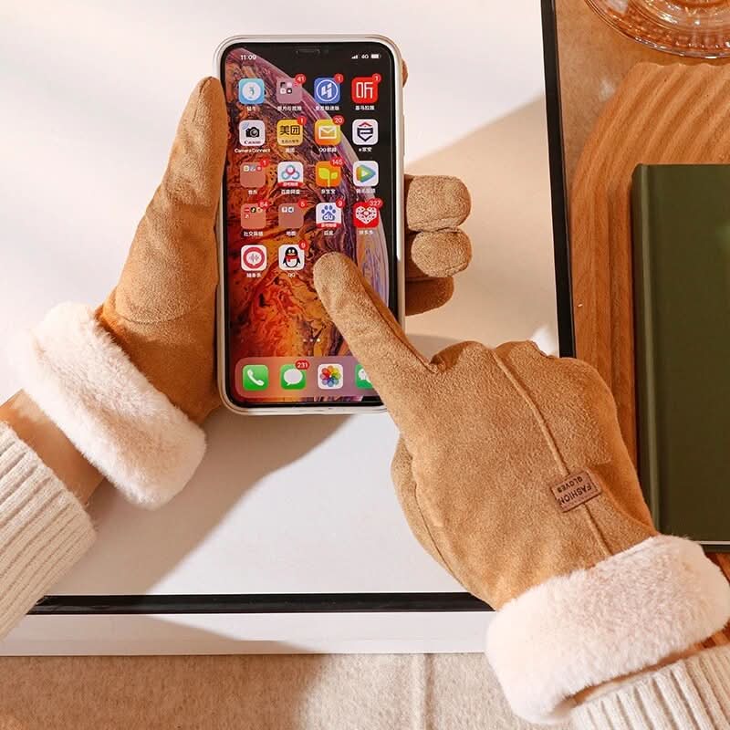 Guanti invernali impermeabili con touchscreen per il freddo