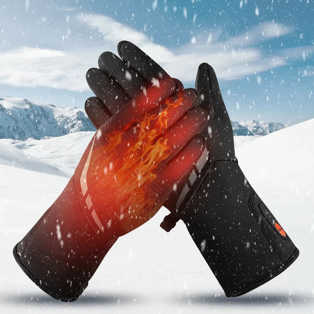 Guanti riscaldati a batteria impermeabili touchscreen per l’inverno