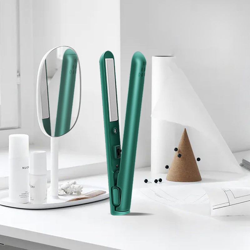 HairFlex – Mini piastra arricciacapelli e lisciacapelli 2-in-1 con rivestimento in ceramica