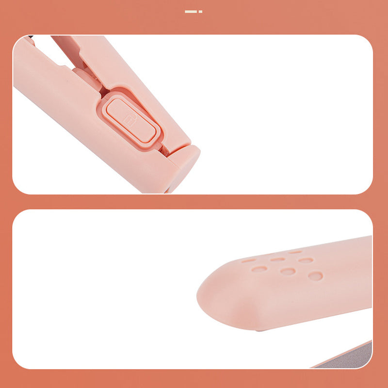 HairFlex – Mini piastra arricciacapelli e lisciacapelli 2-in-1 con rivestimento in ceramica