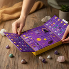 Calendario dell'Avvento di Halloween con 24 figurine di pietre preziose di cristallo
