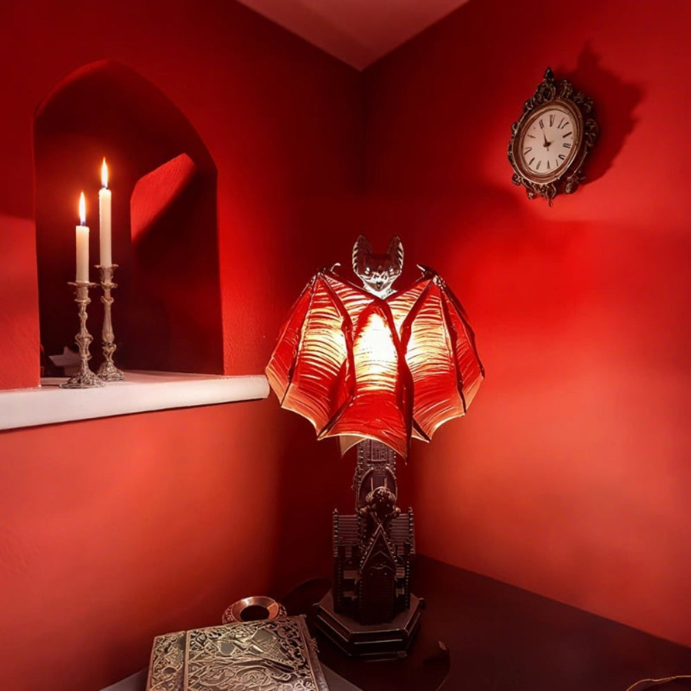 Decorazione di Halloween Fledermauslampe Tischleuchte