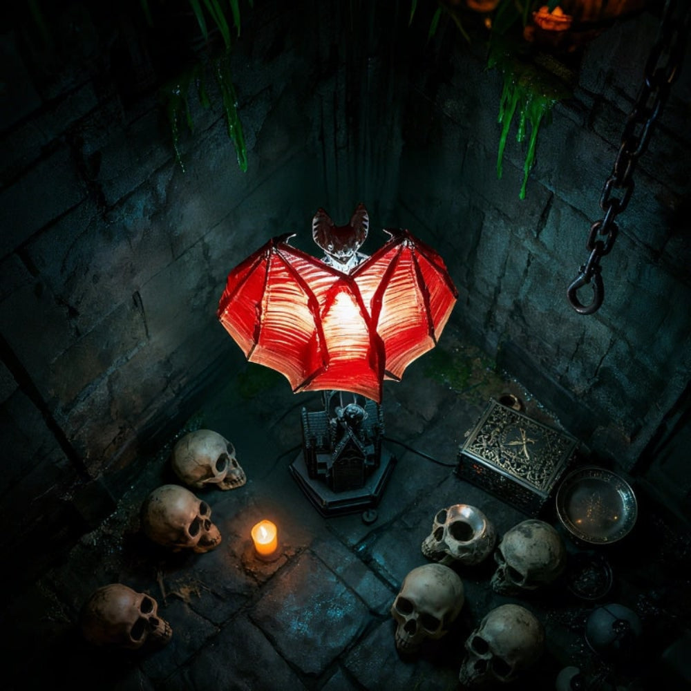 Decorazione di Halloween Fledermauslampe Tischleuchte