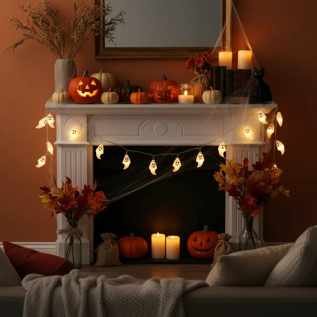 Decorazioni di Halloween Lichterkette Geisterlichter