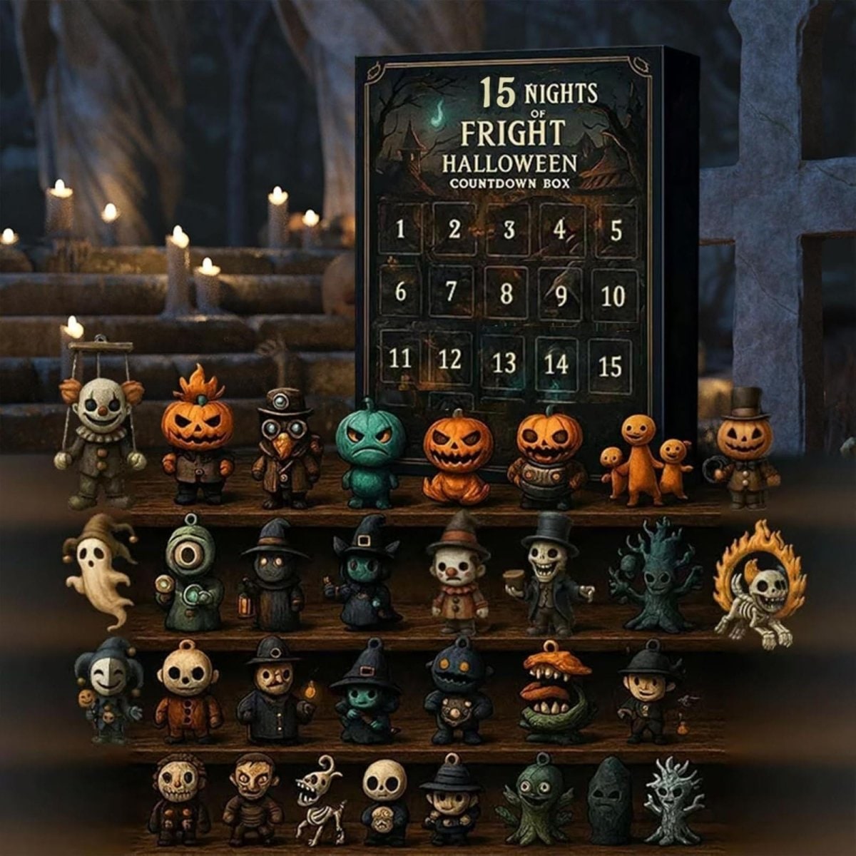 Decorazioni di Halloween Adventskalender Gruselfiguren