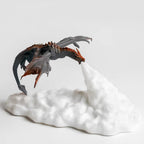 Lampada LED Feuer Dekoration Drachen Nachtlicht di Halloween