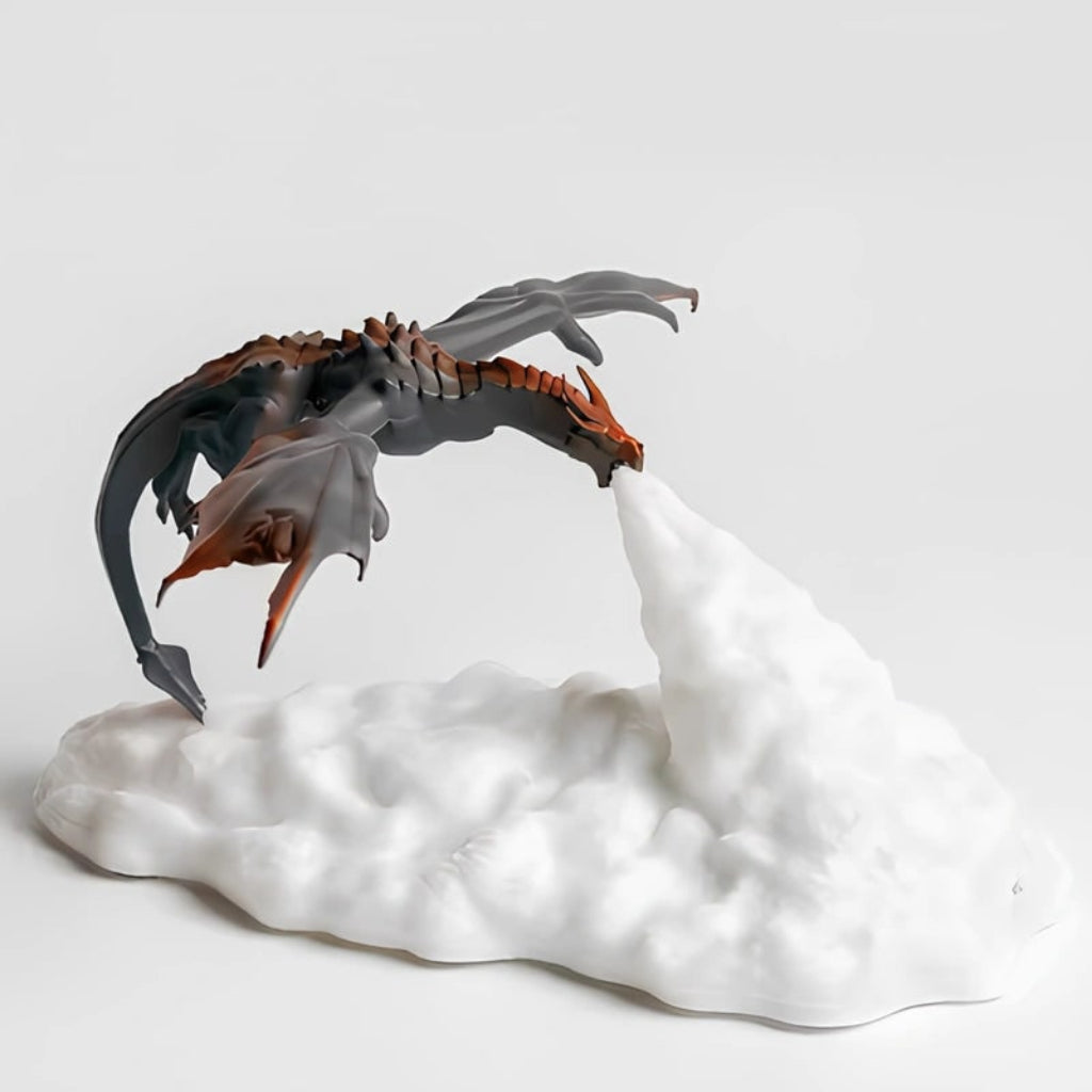 Lampada LED Feuer Dekoration Drachen Nachtlicht di Halloween