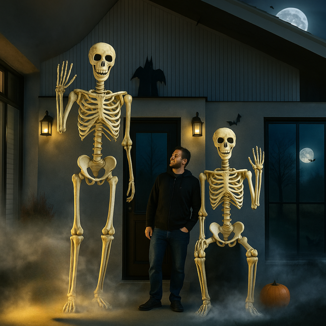 Figura di scheletro di Halloween Deko XXL da esterno