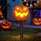 Luci del percorso di Halloween Pali di zucca ad energia solare per la decorazione del cortile esterno