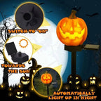 Luci del percorso di Halloween Pali di zucca ad energia solare per la decorazione del cortile esterno